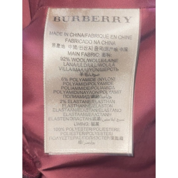 Burberry Brit Tartan Plaid Mini Dress Zip Back Womens Size 4 Wool Blend Red Gray - Picture 5 of 5